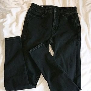 American Eagle black jeans super high rise